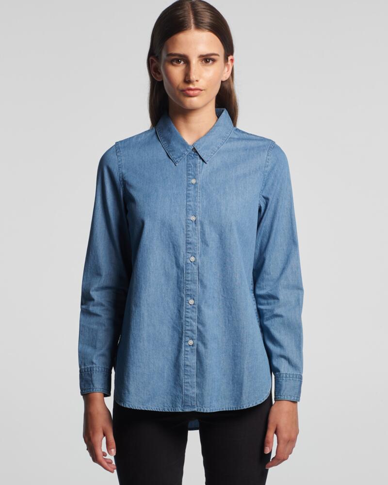 WOS BLUE DENIM SHIRT Thumbnail