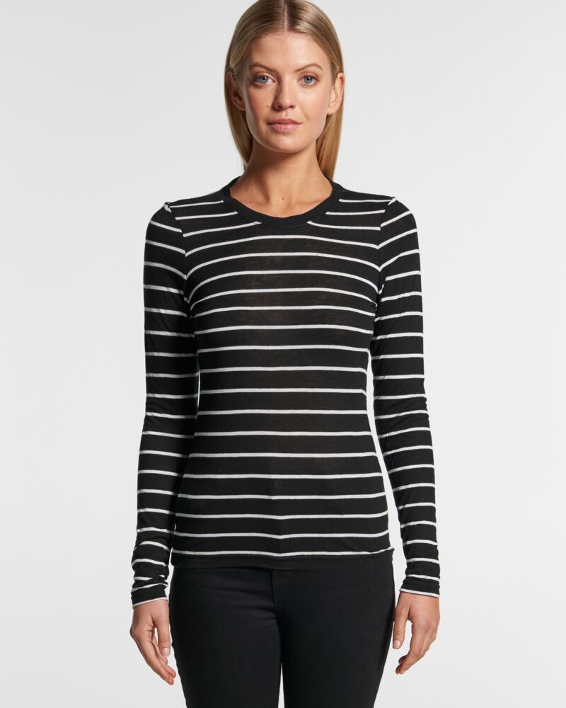 FINE STRIPE LS TEE Thumbnail