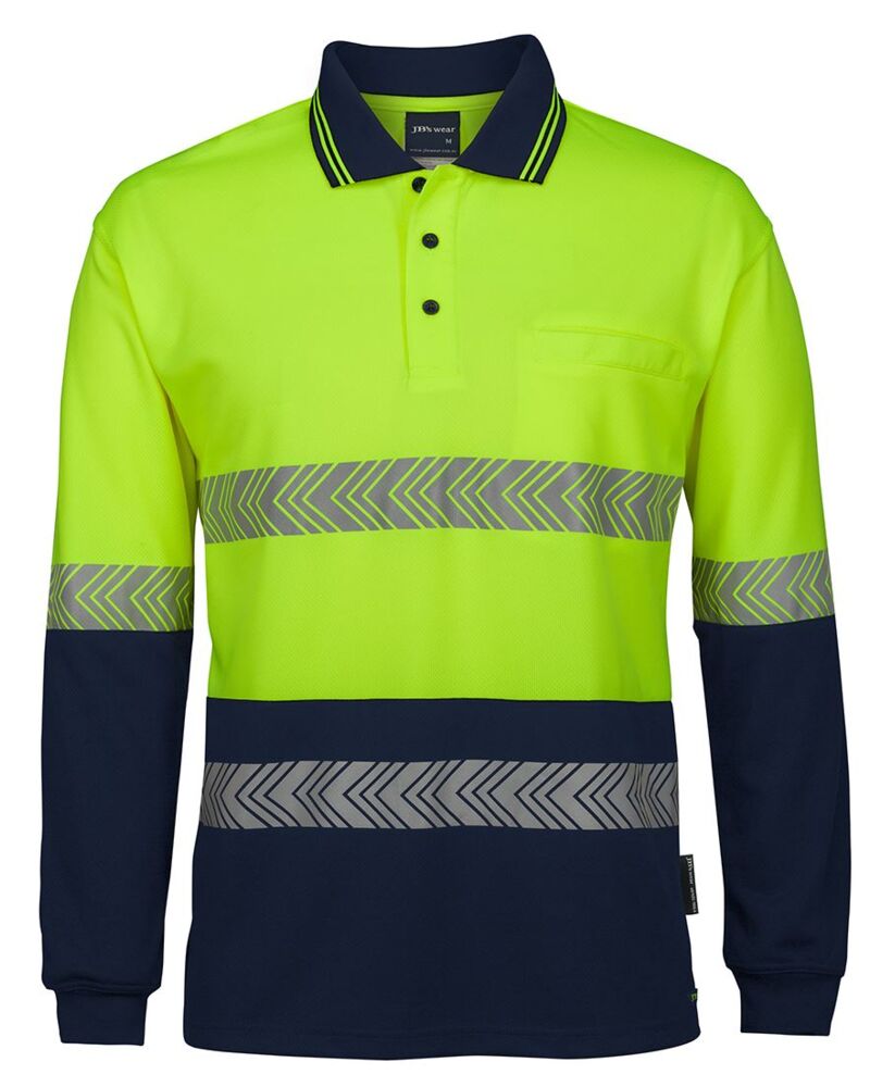 JB's HV L/S SEGMENTED TAPE POLO Thumbnail