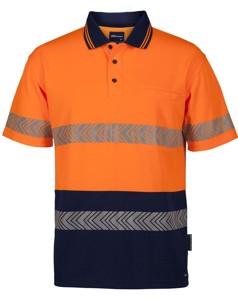 JB's HV S/S SEGMENTED TAPE POLO Thumbnail