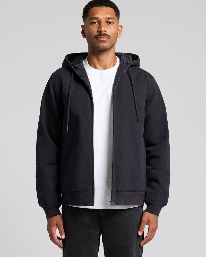 CANVAS BOMBER HOOD JACKET Thumbnail