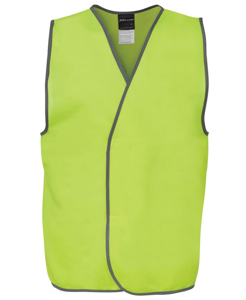 Fluorescent lime non-taped hi vis vests
