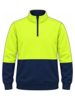 Hi-vis jumper · non-taped front with EMB placement example