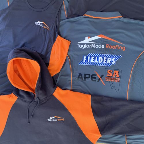 Workwear Polo Hoodie Singlet Embroidery in Adelaide