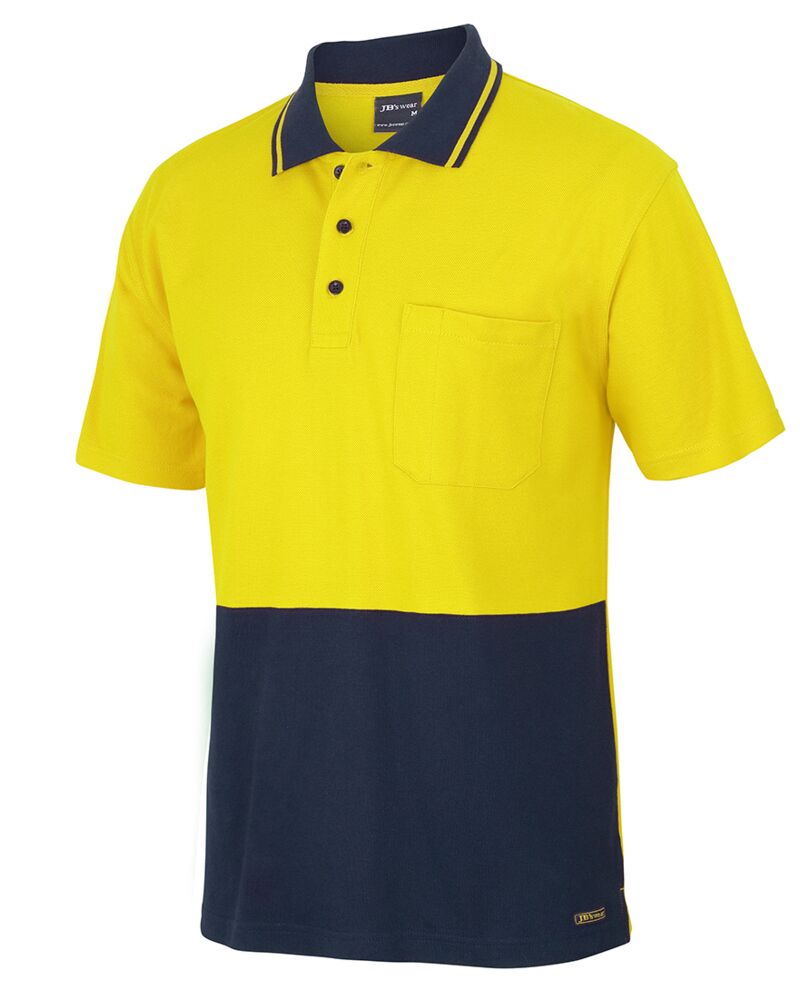JB's Hi Vis S/S Cotton Pique Trad Polo Thumbnail