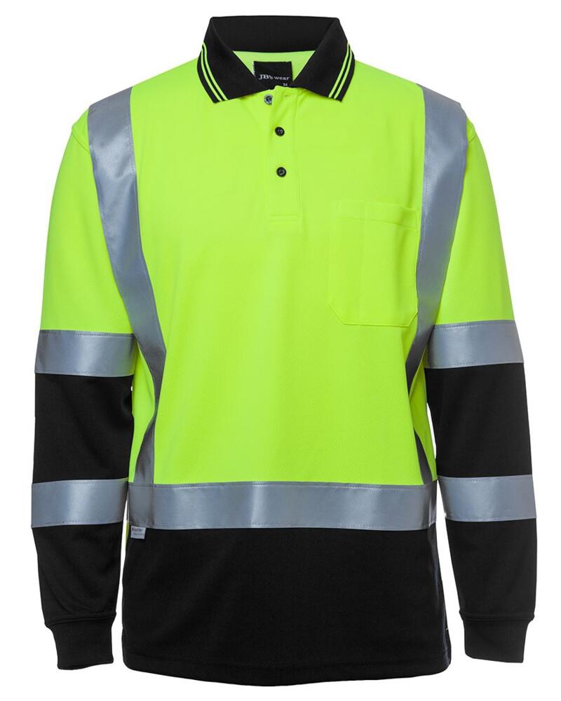 Hi Vis L/s D+n H Pattern Trad Polo Thumbnail