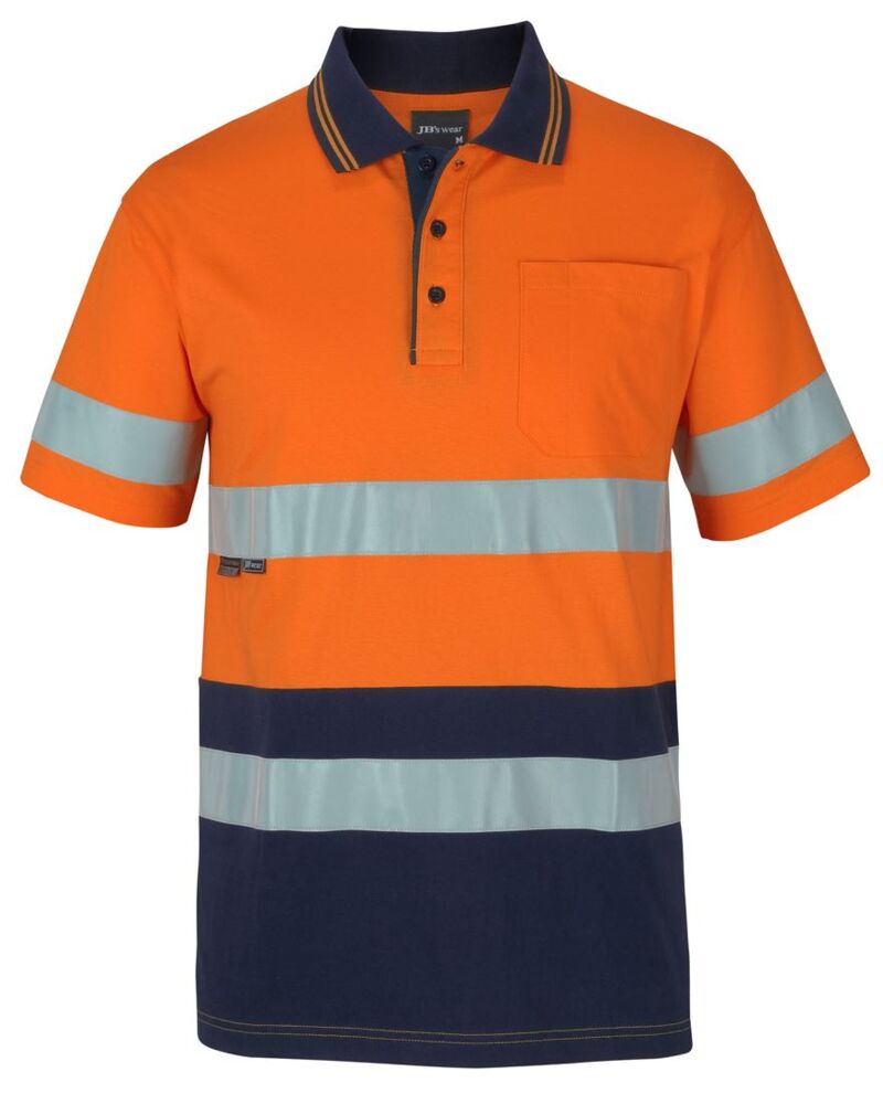 Hi Vis (D+n) S/s Cotton Polo Thumbnail