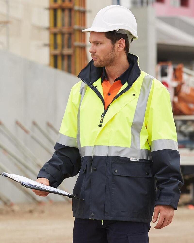  Hi-vis Safety Jacket With Mesh Lining & 3m Tapes Thumbnail