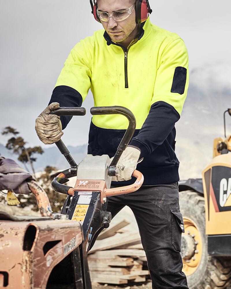 Syzmik ZT476 - Unisex Hi Vis 1/2 Zip Pullover Thumbnail