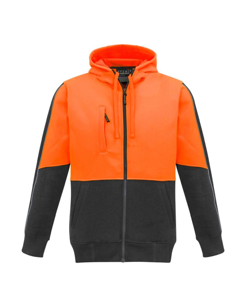 Syzmik ZT485 - Unisex Hi Vis Full Zip Hoodie Thumbnail