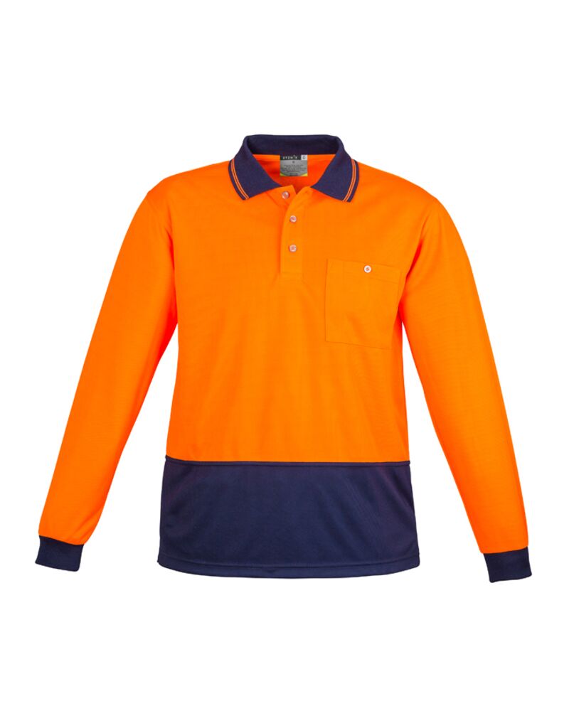 Unisex Hi Vis Basic Long Sleeve Polo Thumbnail