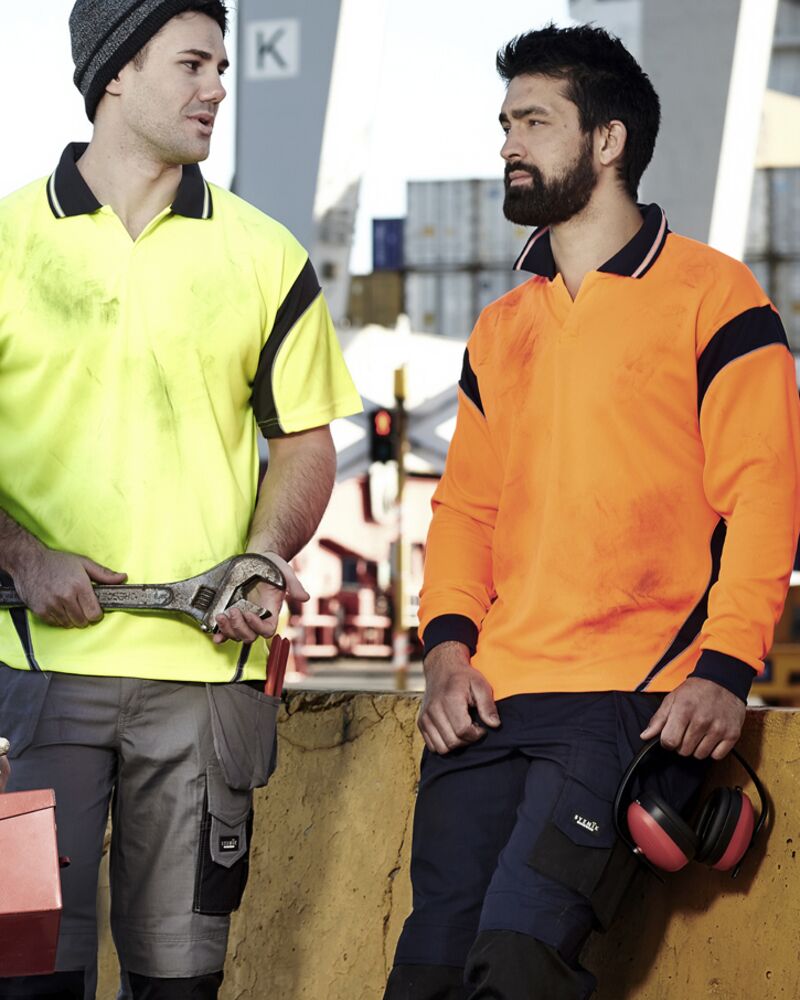 Mens Hi Vis Aztec Short Sleeve Polo Thumbnail