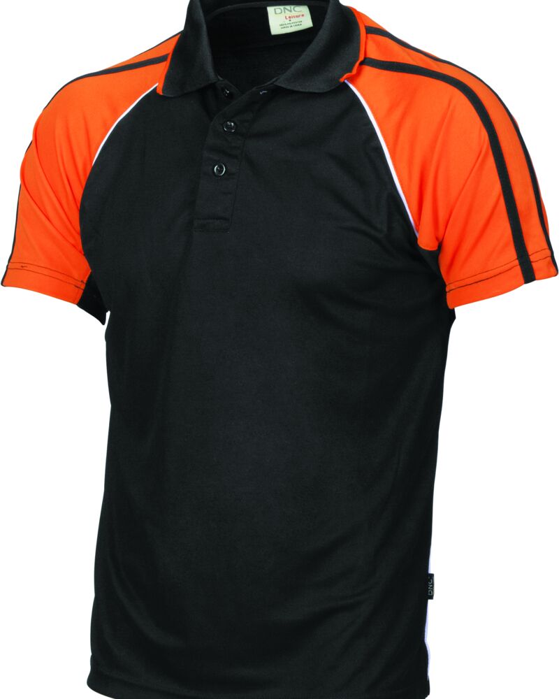 Cool-Breathe Twin Stripe Contrast Raglan Polo Thumbnail