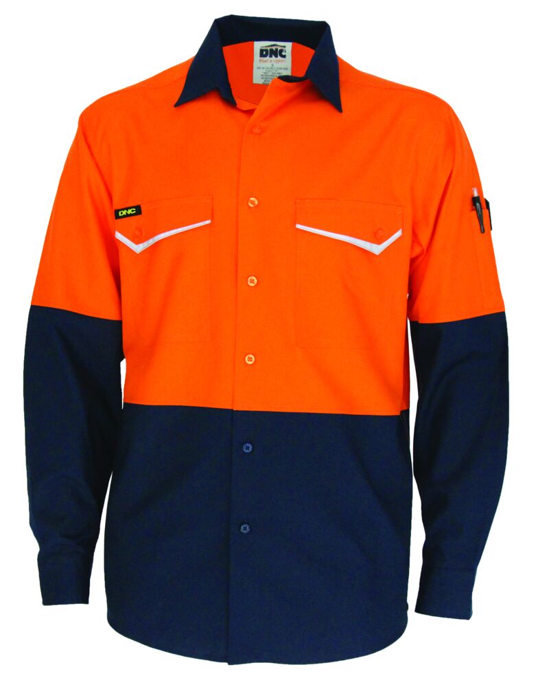 Two-Tone RipStop Cotton Cool Shirt, L/S Thumbnail