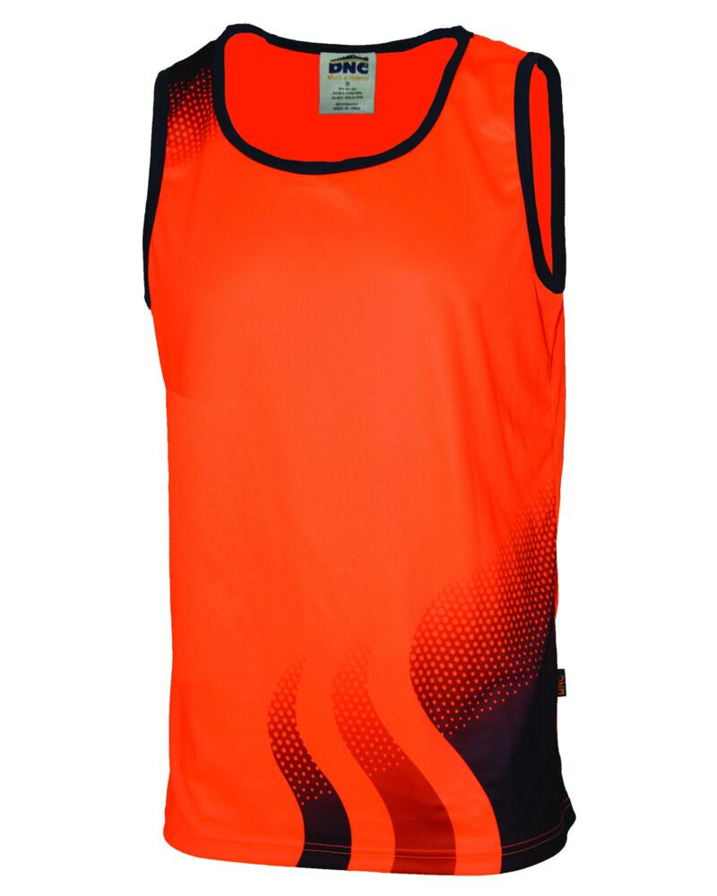 WAVE HIVIS SUBLIMATED SINGLET Thumbnail