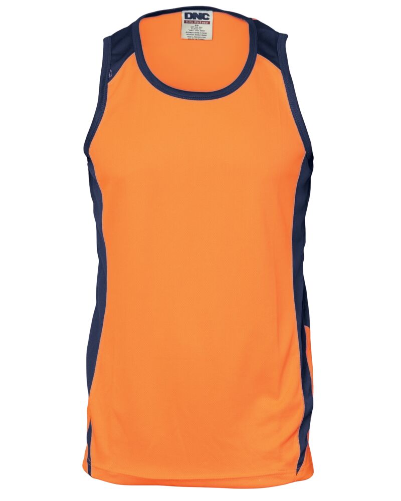 Cotton Back Two Tone Singlet Thumbnail