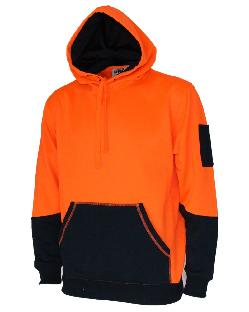 Hivis 2 tone super fleecy hoodie Thumbnail