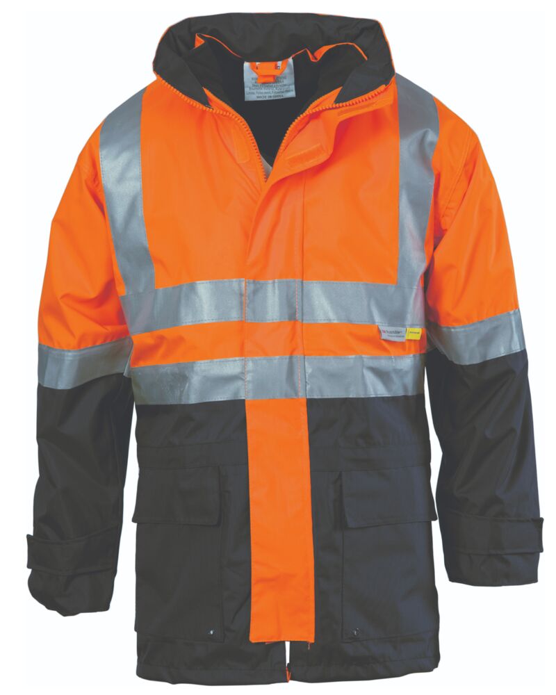 4 in 1 HiVis Two Tone Breathable Jacket with Vest and 3M R/Tape Thumbnail