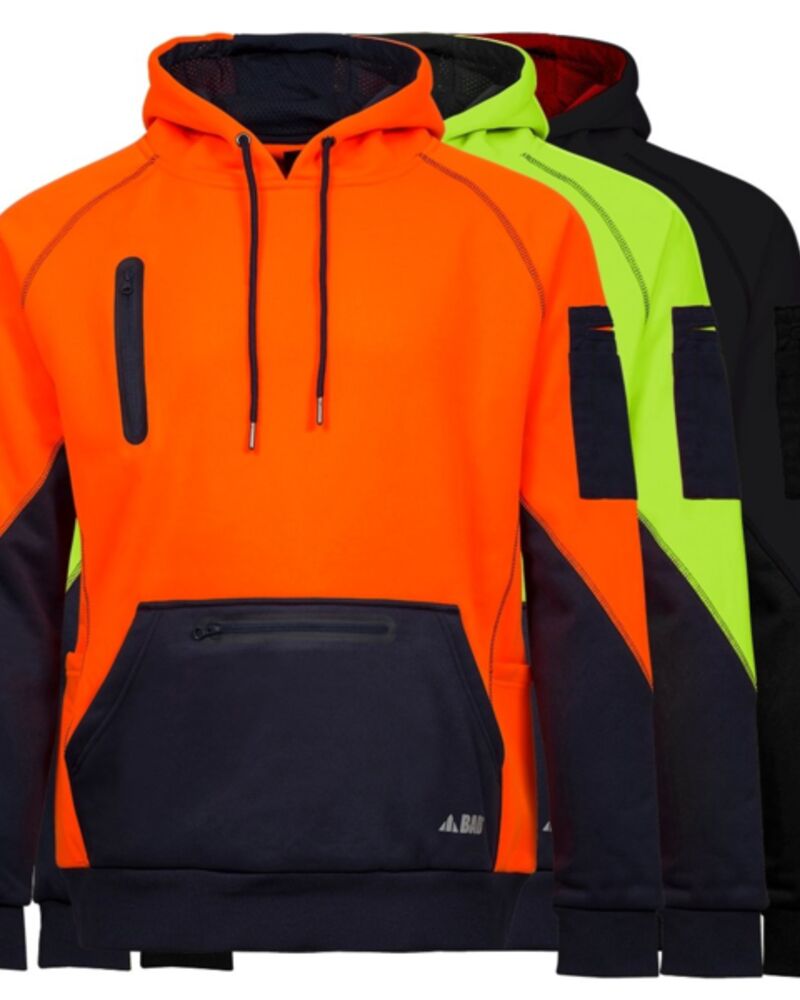 BAD WATERPROOF RAIN-DEFEND™ HI-VIS FLEECE HOODIE Thumbnail