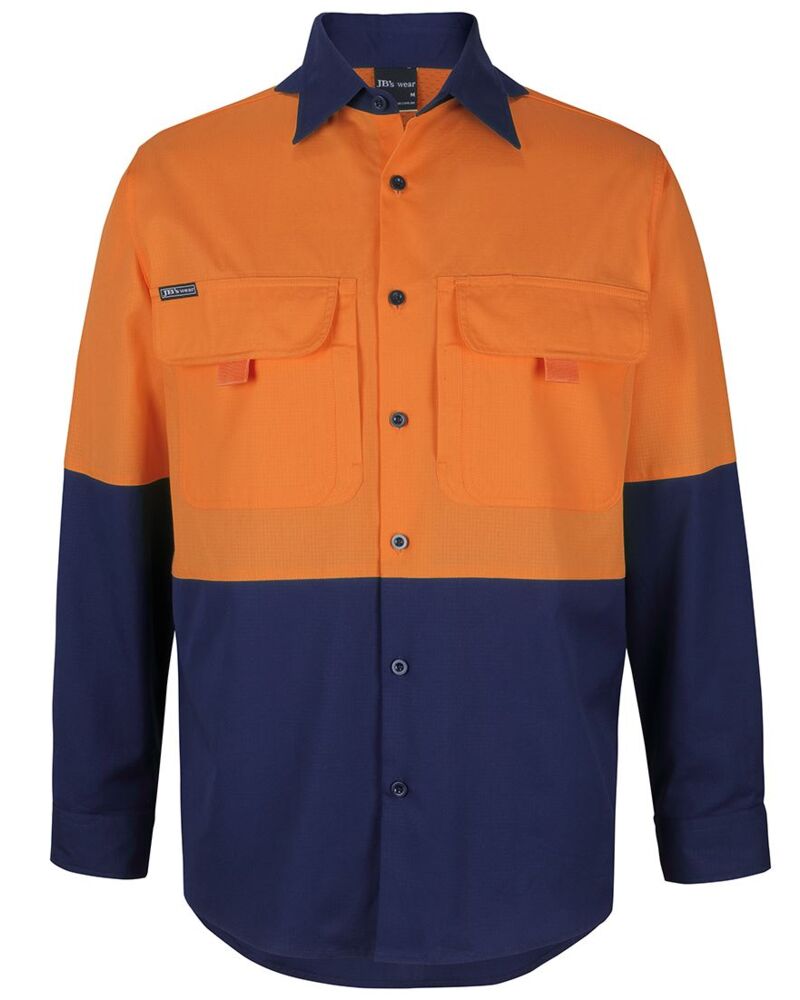 JB'S HI VIS RIPSTOP L/S FISHING SHIRT Thumbnail
