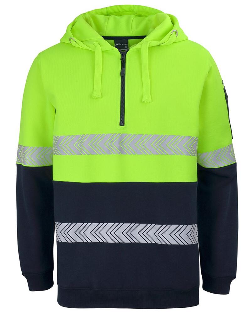 JB'S HI VIS (D+N) 1/2 ZIP SEGMENTED TAPE HOODIE Thumbnail