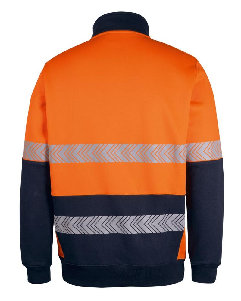 JB'S HI VIS 330G 1/2 ZIP SEGMENTED TAPE FLEECE Thumbnail