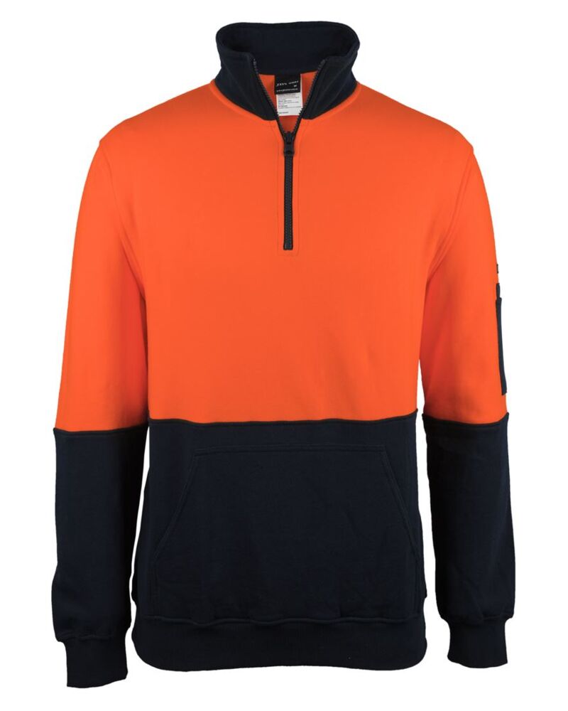 JB'S HI VIS 310 COTTON 1/2 ZIP FLEECE Thumbnail