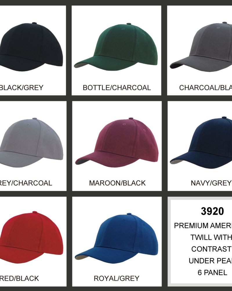 Premium American Twill with Contrast Peak Under Thumbnail