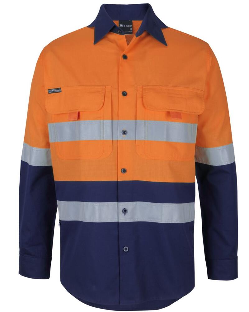 JB's Hi Vis (D+N) Ripstop L/S Fishing Shirt Thumbnail