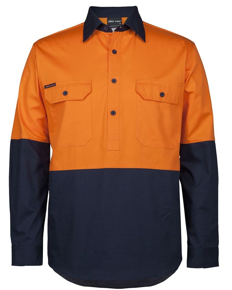 JB's HV CLOSE FRONT L/S 150G WORK SHIRT Thumbnail