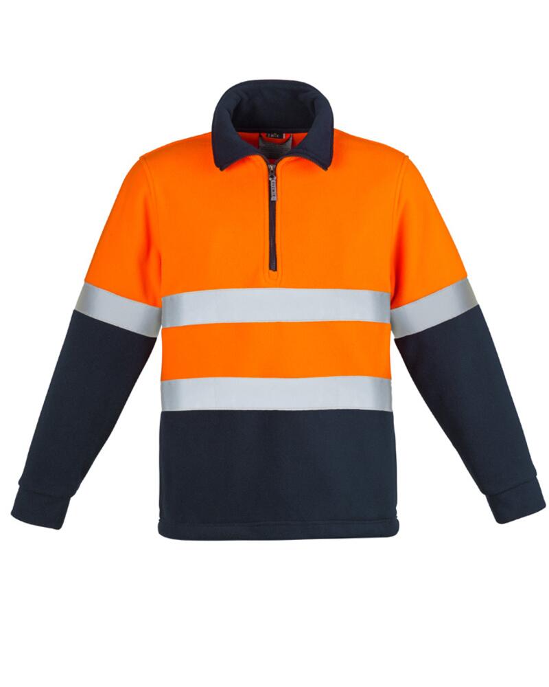 Unisex Hi Vis Polar Fleece Pullover - Hoop Taped Thumbnail