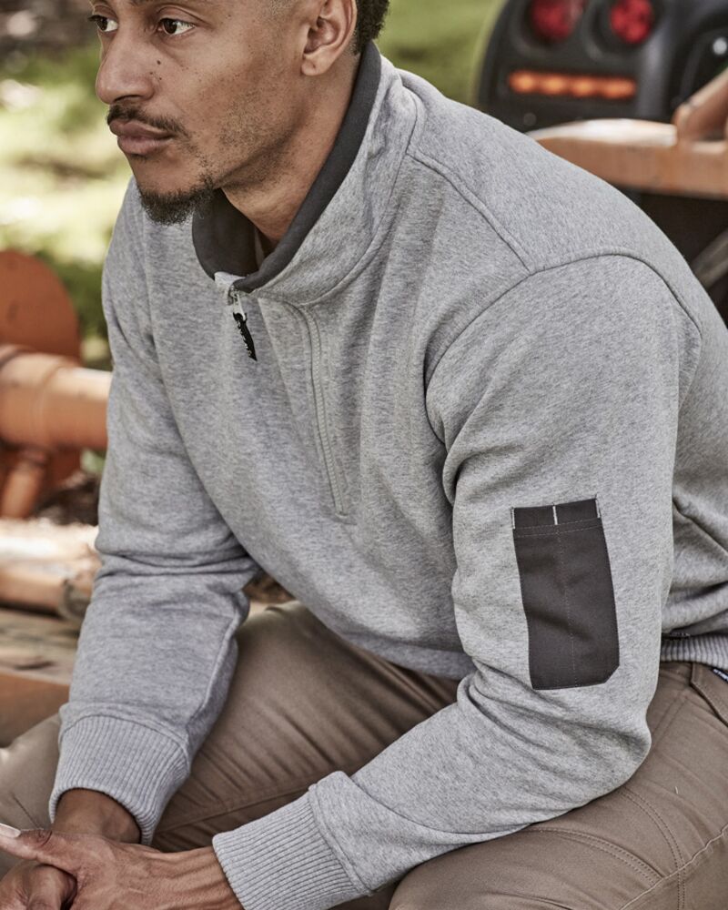 Unisex 1/4 Zip Brushed Fleece Pullover Thumbnail