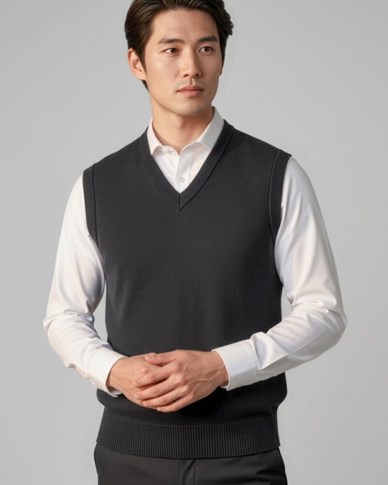 Woolmix Mens Knit Vest Thumbnail