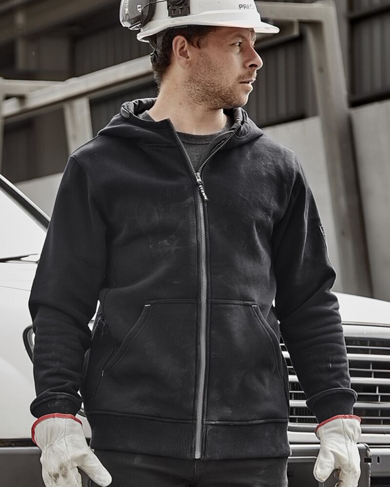 Unisex Zip Front Multi-Pocket Hoodie Thumbnail