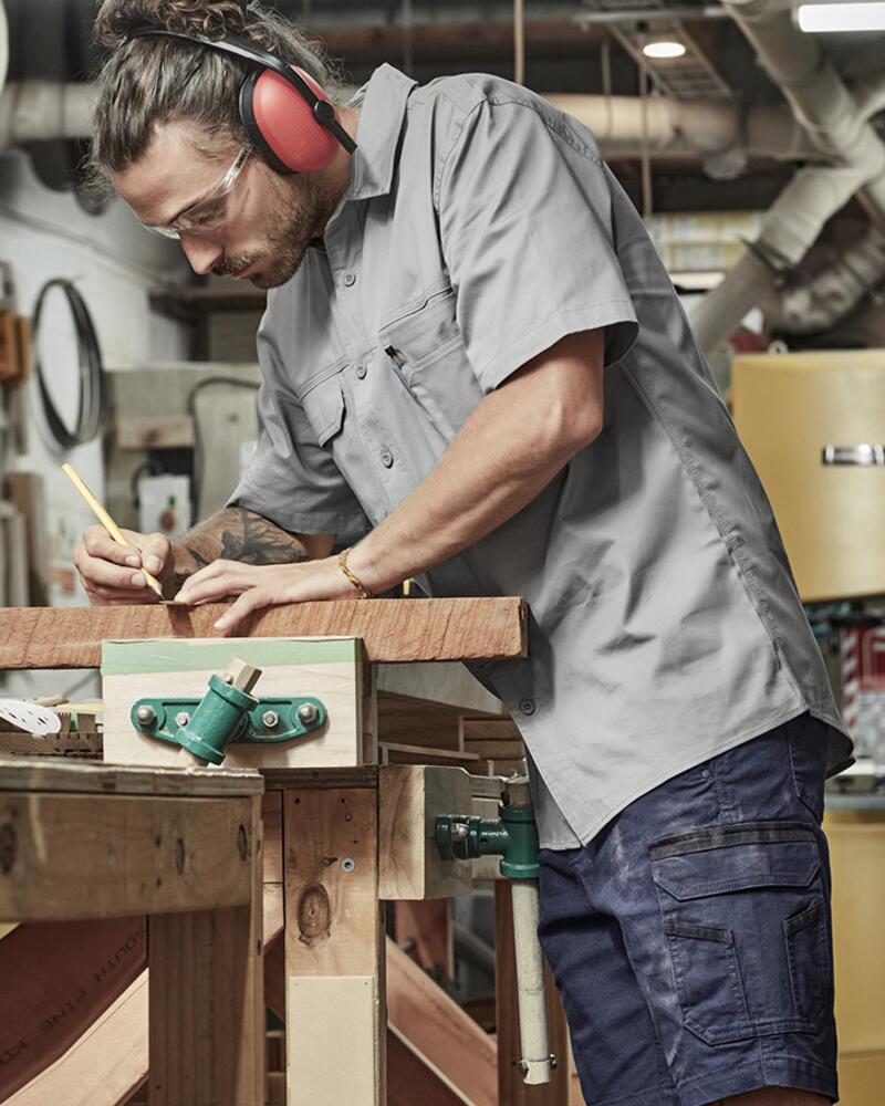 Mens Lightweight Tradie Short Sleeve Shirt Thumbnail