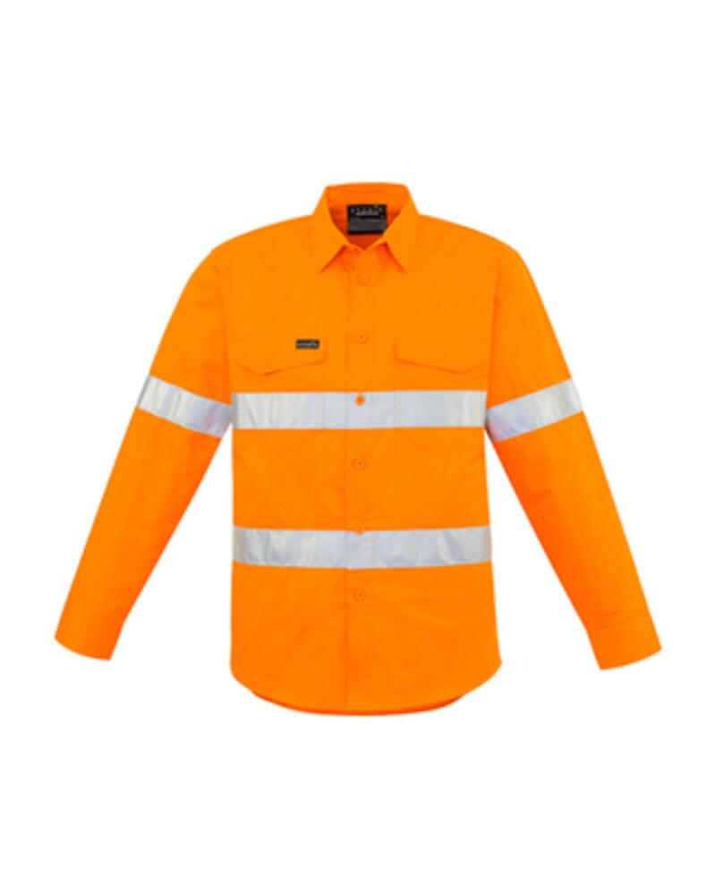 Mens Hi Vis Hoop Taped Long Sleeve Shirt Thumbnail