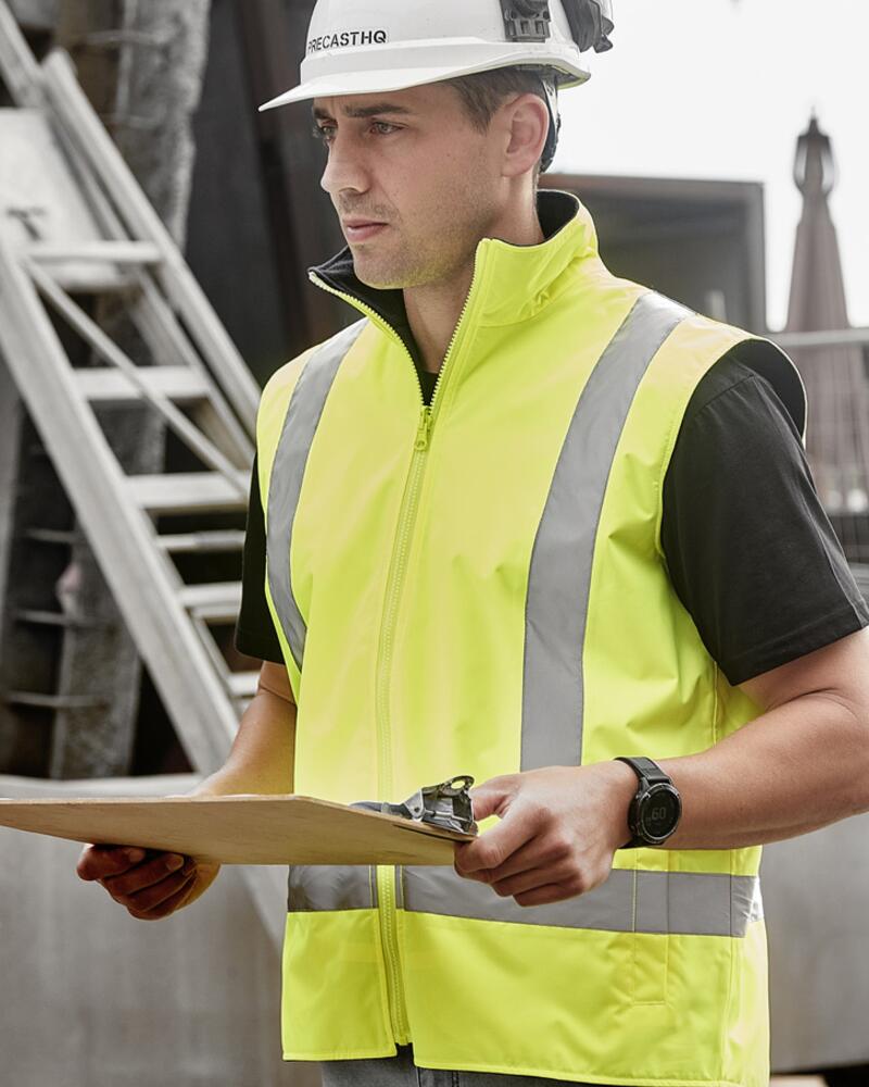  Unisex Hi Vis Waterproof Reversible Vest Thumbnail