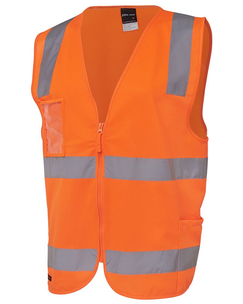 JB's Hi Vis (D+N) Zip Safety Vest Thumbnail
