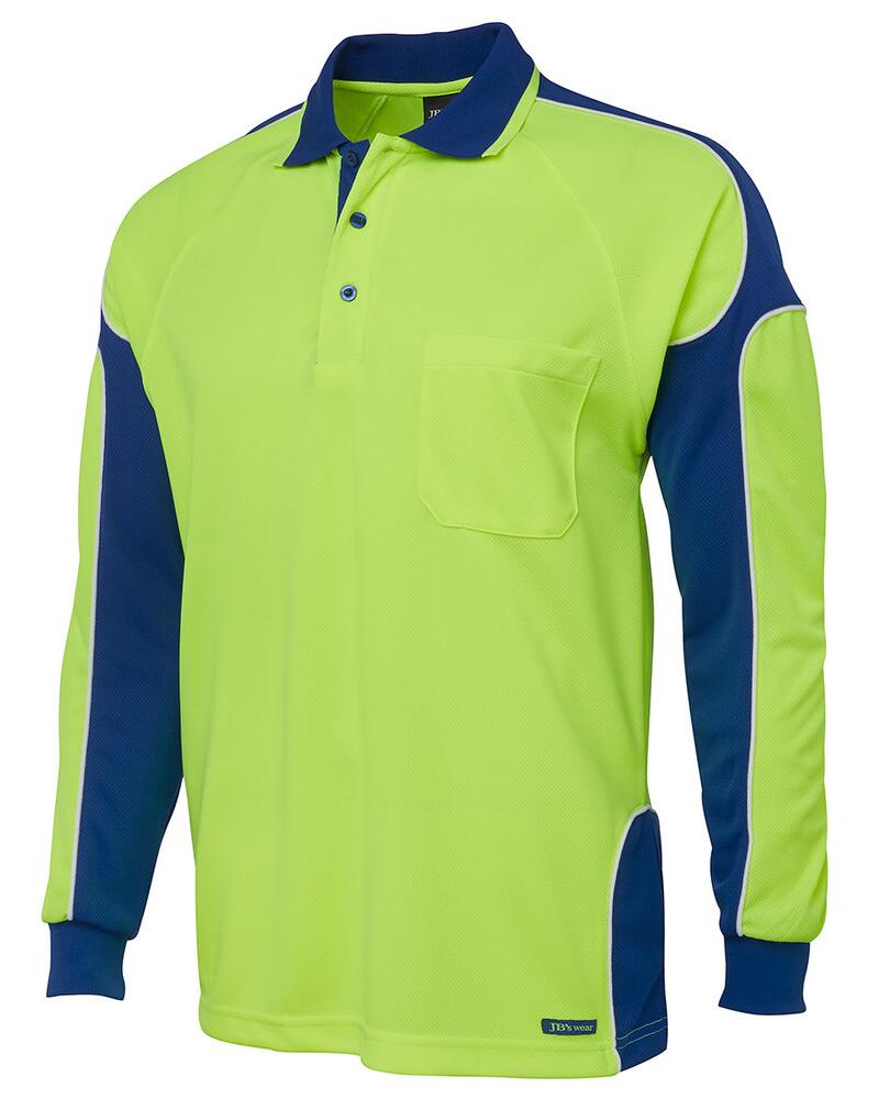 JB's Hi Vis 4602.1 L/S Arm Panel Polo Thumbnail