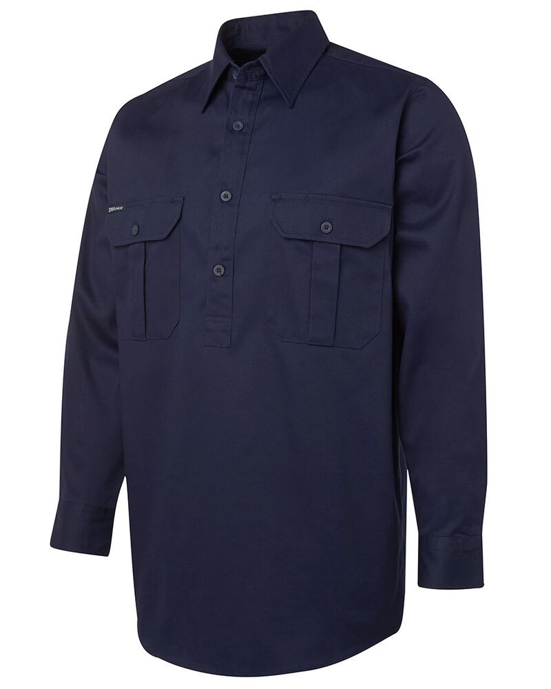 JB's L/S 190G Close Front Work Shirt Thumbnail