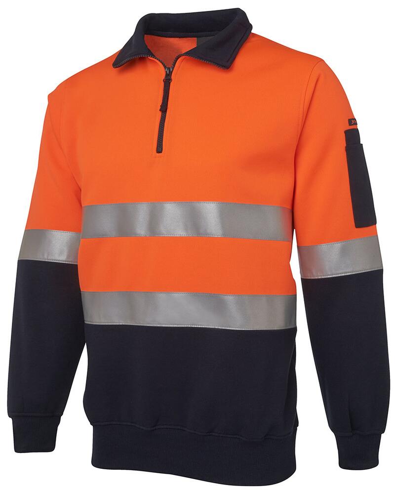 JB's Hi Vis (D+N) 1/2 Zip Fleecy Sweat Thumbnail