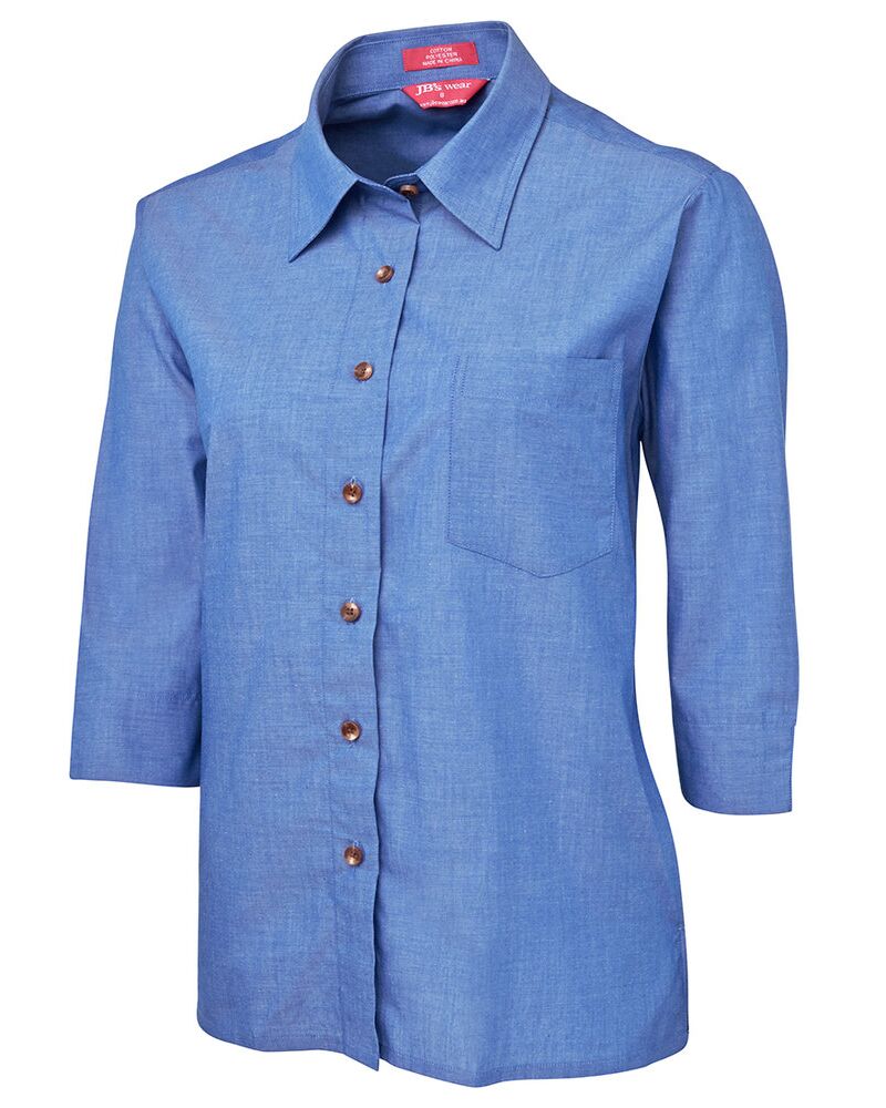 JB's Ladies 3/4 Indigo Shirt Thumbnail