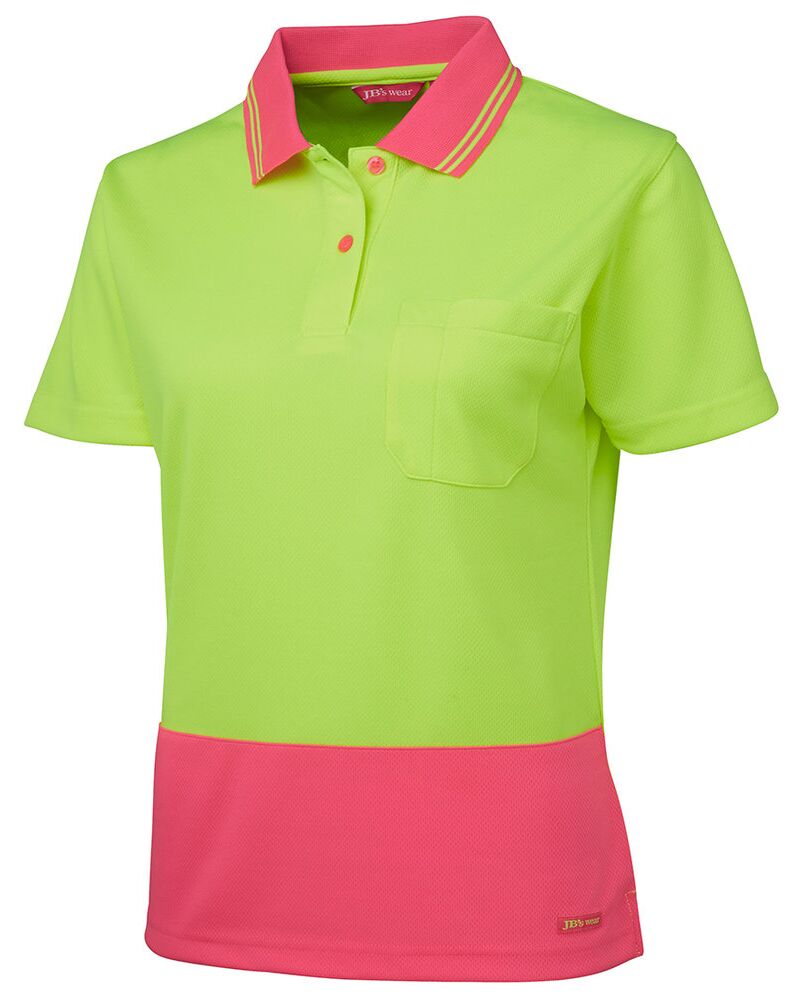JB's Ladies Hi Vis S/S Comfort Polo Thumbnail