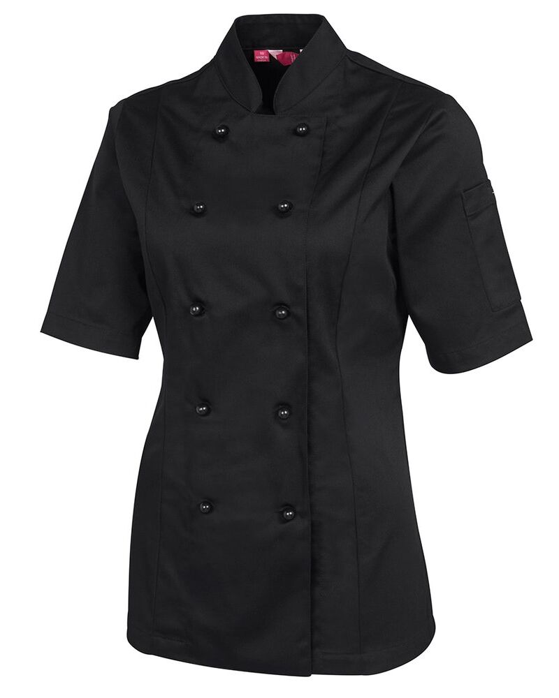 JB's Ladies S/S Chef's Jacket Thumbnail