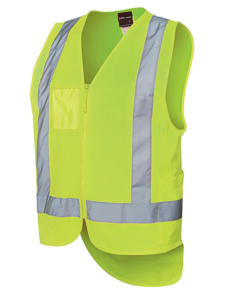 JB's wear Hi Vis Zip Drop Tail (D+N) Vest 6DNDV Hi Vis Zip Drop Tail (D+N) Vest Thumbnail