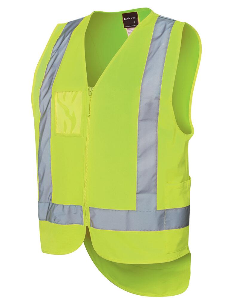 Hi Vis Zip Drop Tail (D+N) Vest Thumbnail