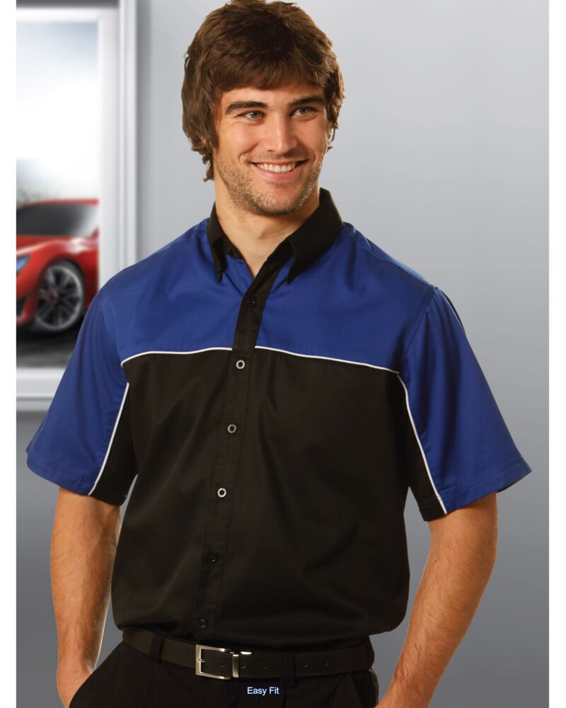 Men's Tri-colour Moto Shirt Thumbnail