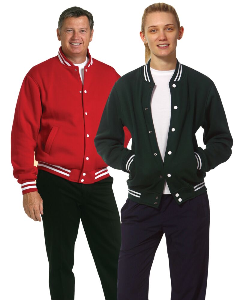 Unisex Fleece Varsity Jacket Thumbnail