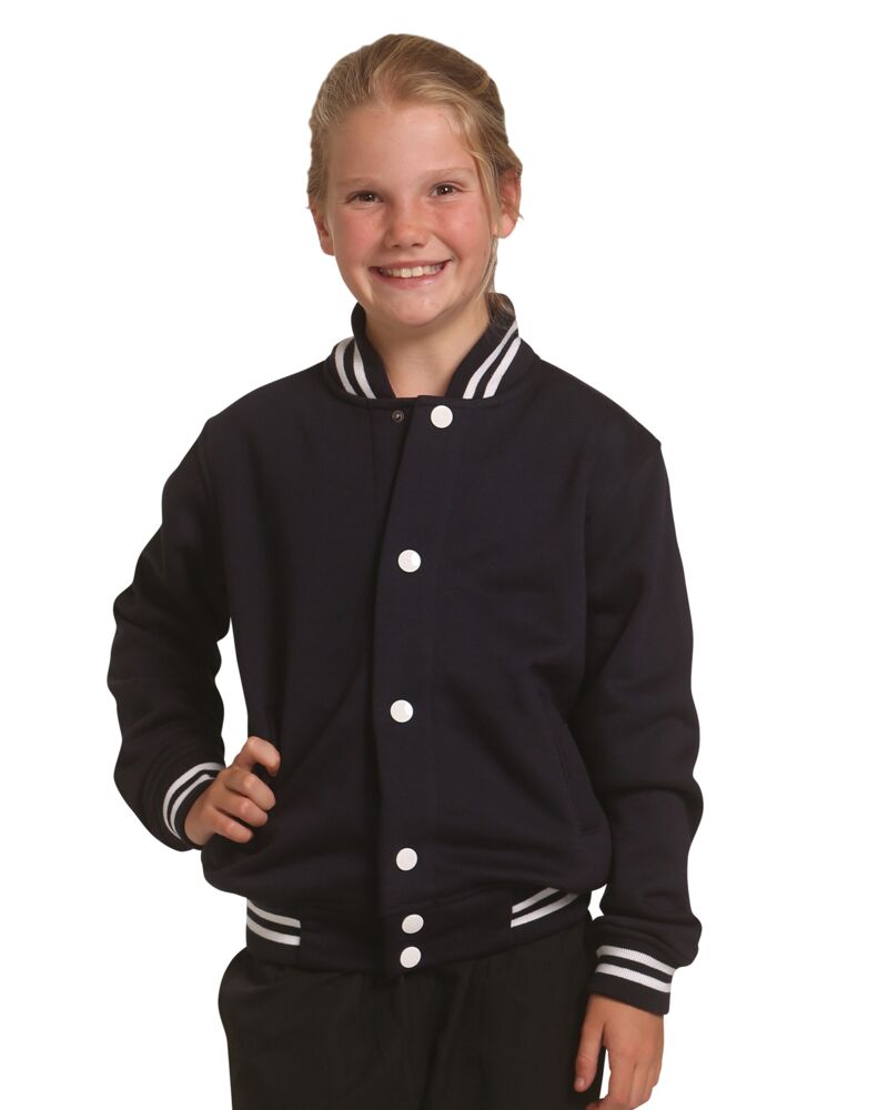 Kid's Fleece Varsity Jacket Thumbnail