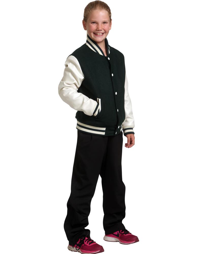 Kid's Unisex Wool Blend Varsity Jacket Thumbnail